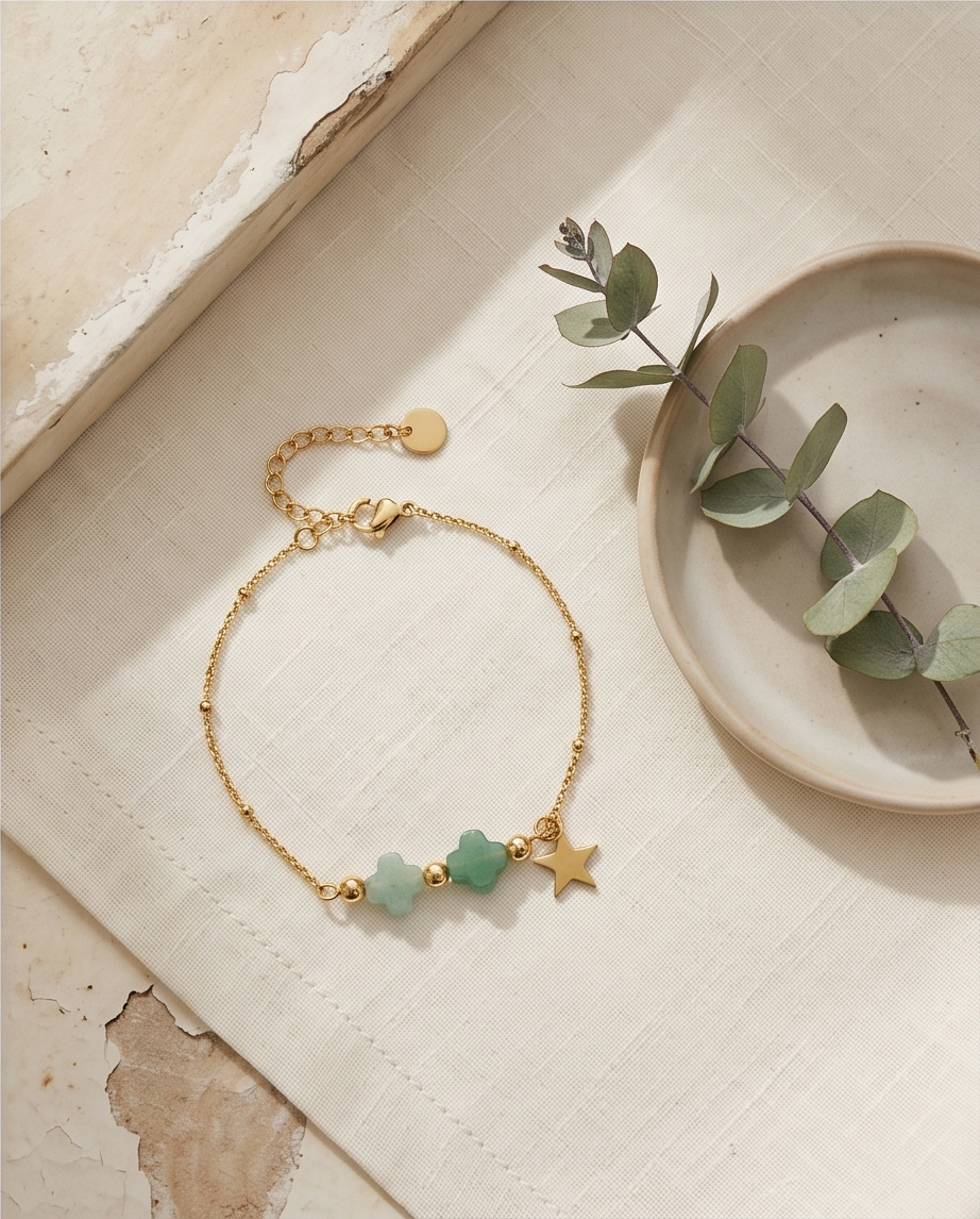 Gold Star Stainless Steel Bracelet ⭐✨