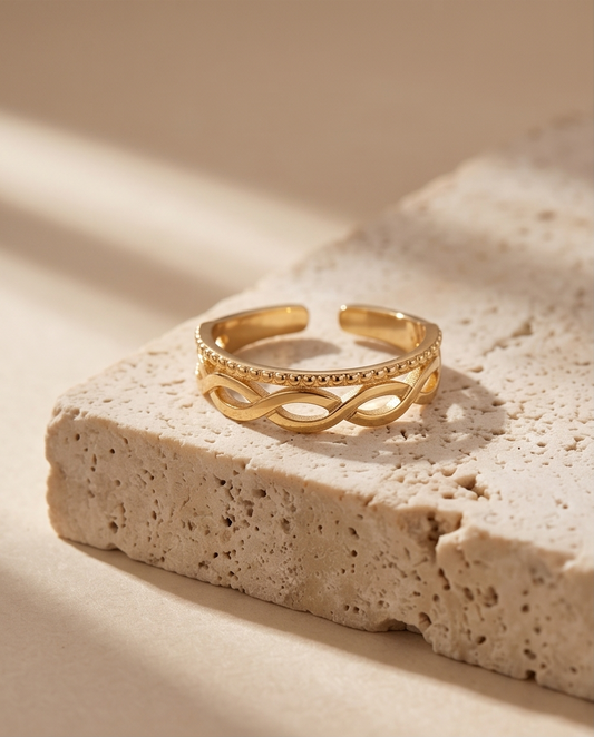 Gold Gege Stainless Steel Ring ✨