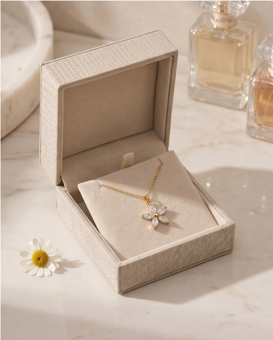 Gold Star Necklace in Stainless Steel – Bold Style ✨