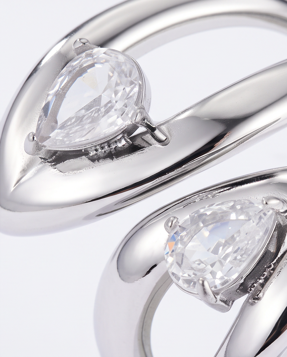 Bague Jade en acier inoxydable – Doré ou Argenté