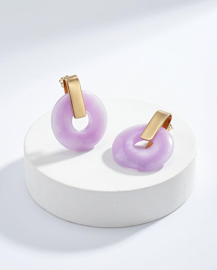 Monica Lilac Earrings