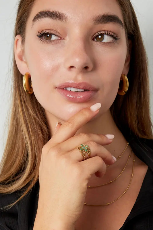 Bague Dona vert