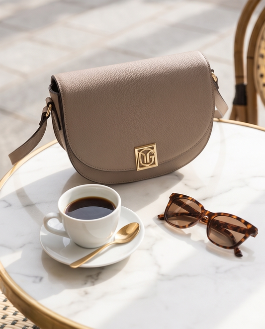 Handtas La Raffinée taupe – Tijdloze elegantie