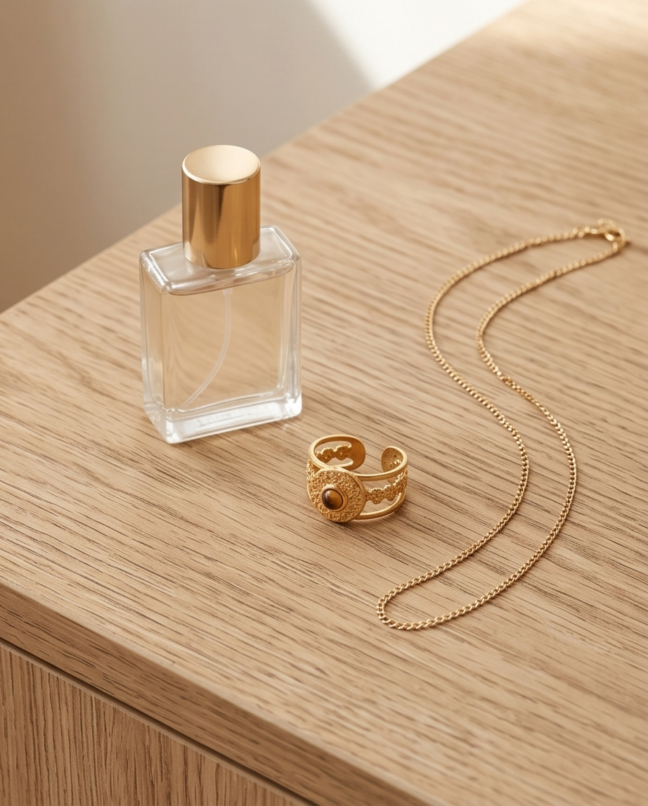 Bague Julia Oeil de tigre - acier inoxydable