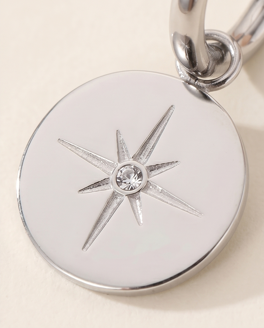 Boucles d’oreilles mini pendantes Léonie – Argent