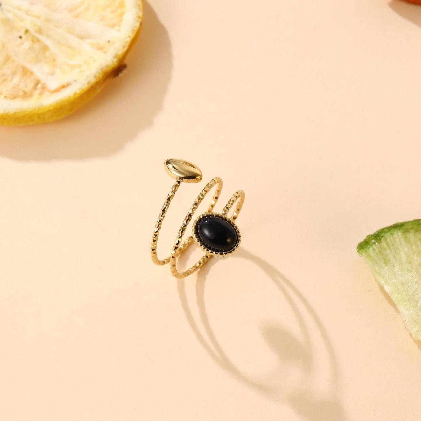 Bague - Alissa: Noir
