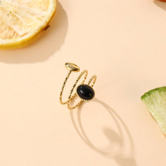Bague - Alissa: Noir