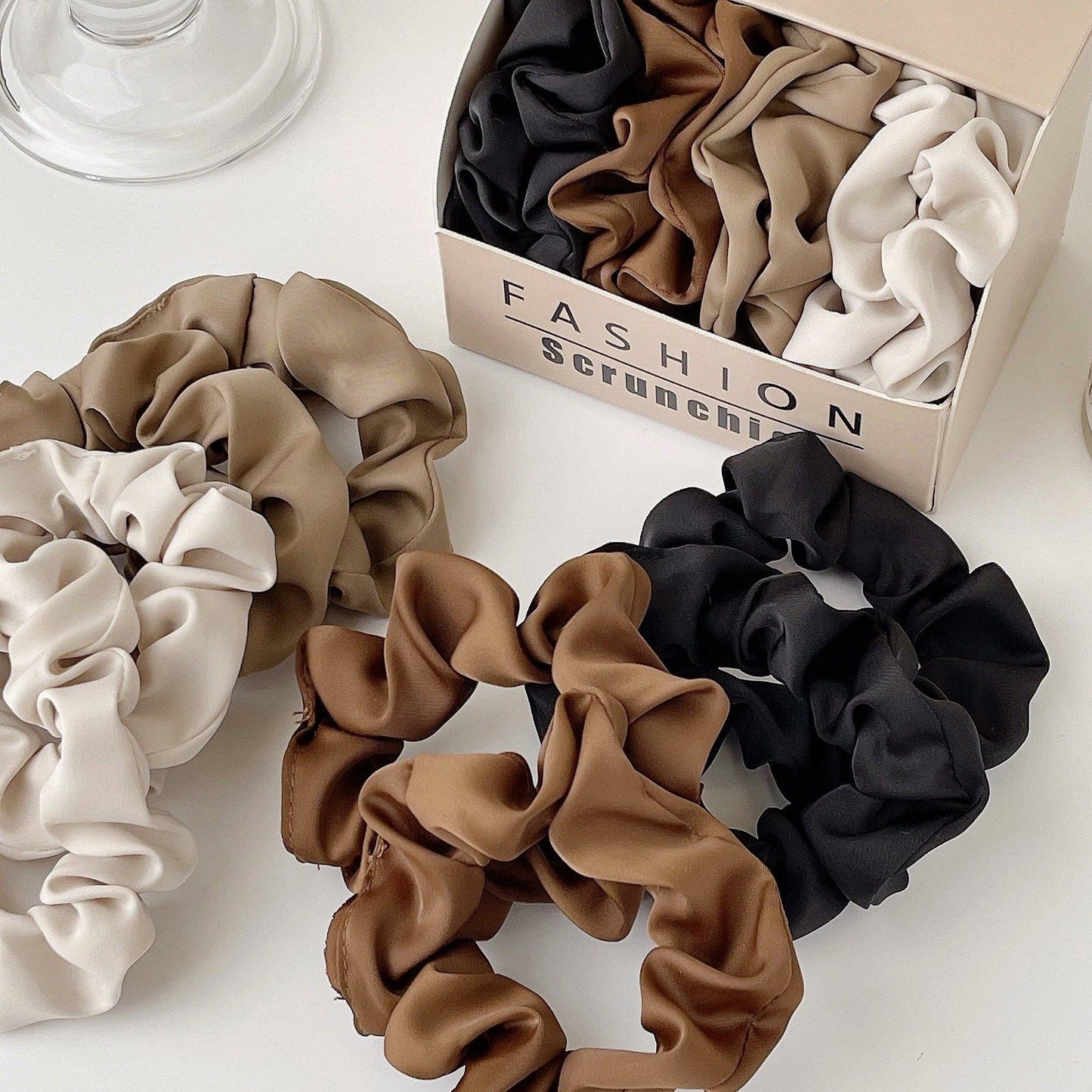 Gifty - Boîte de 8 chouchous soyeux
