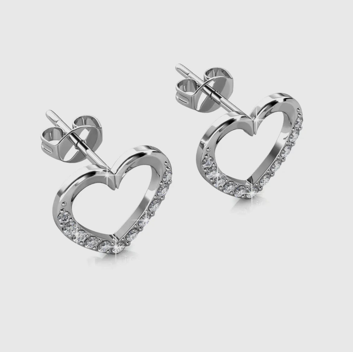 Locked Heart Lovett twee set - Zilver en kristal