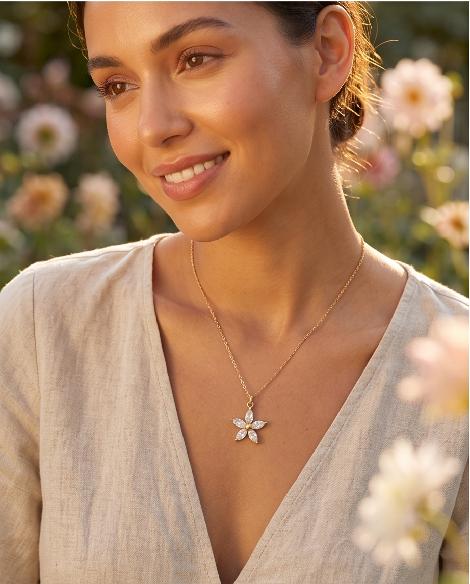Gold Star Necklace in Stainless Steel – Bold Style ✨