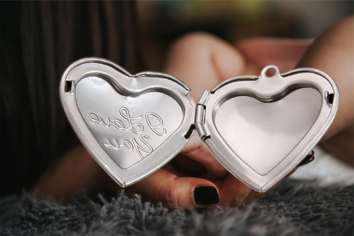 Pendentif I love you argenté