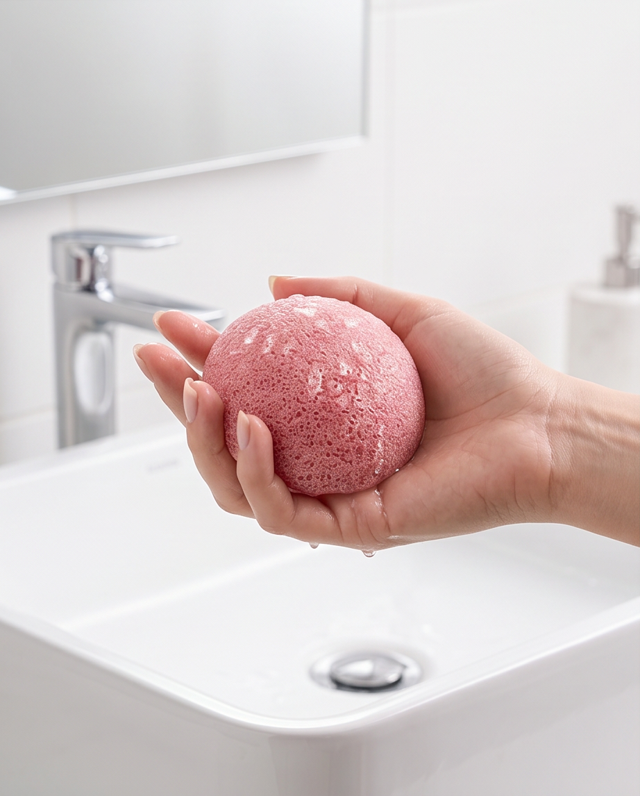 🧼Natuurlijke Konjac gezichtsspons – Zachte & stralende huid