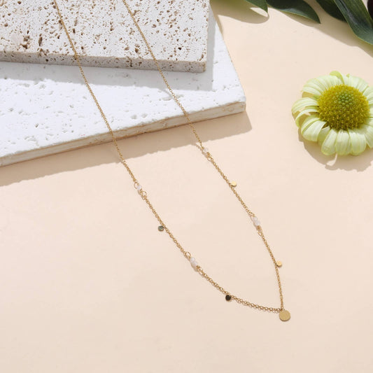 Ketting - Izabel: Witte Agaat