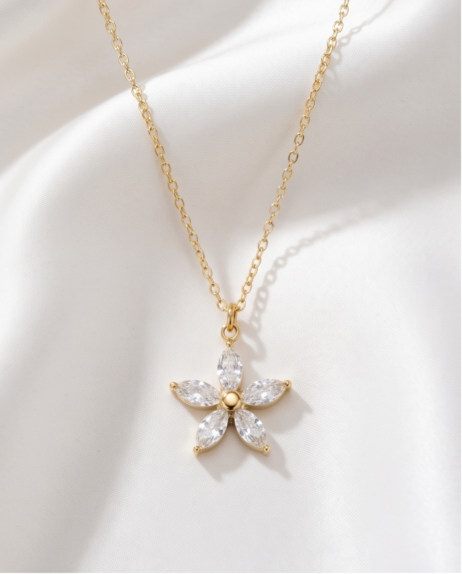 Gold Star Necklace in Stainless Steel – Bold Style ✨