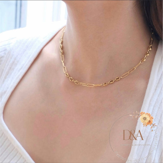 Collier Cecilia: doré