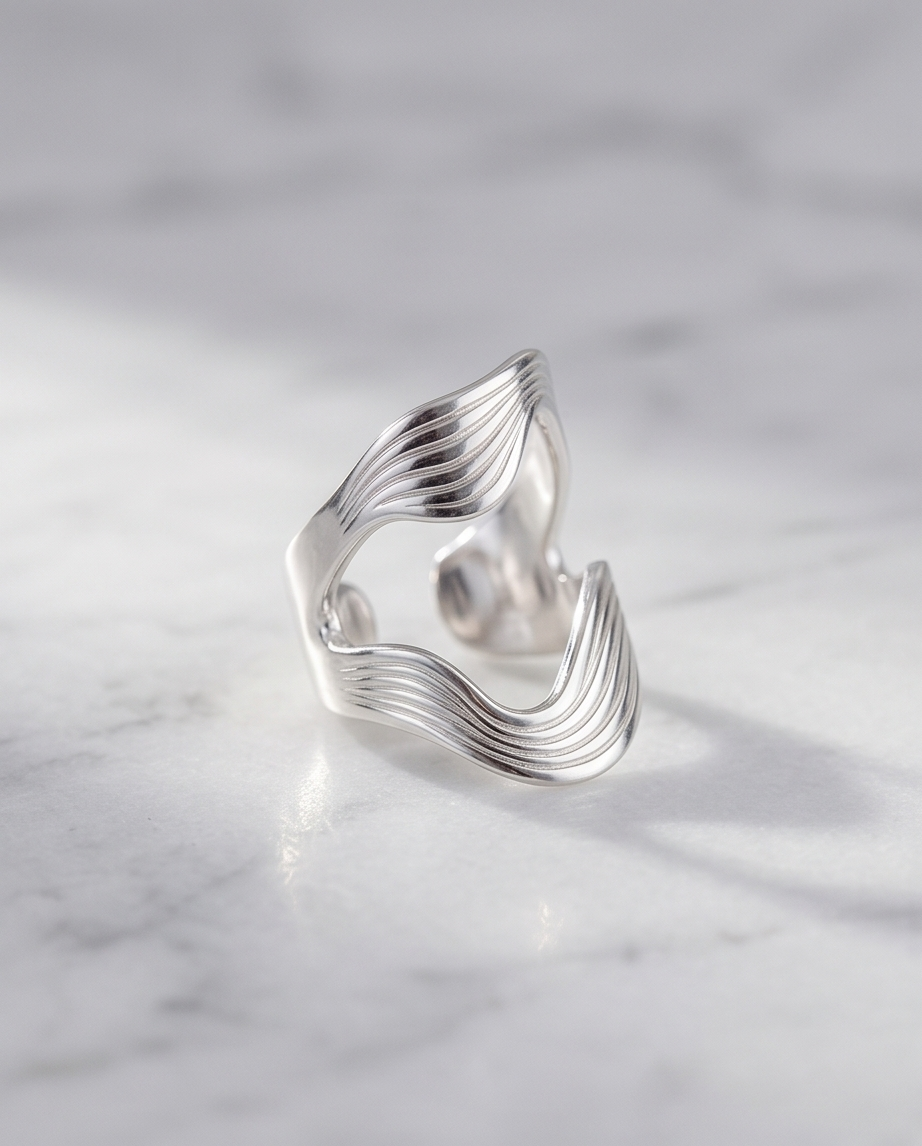 Bague Géraldine en acier inoxydable waterproof
