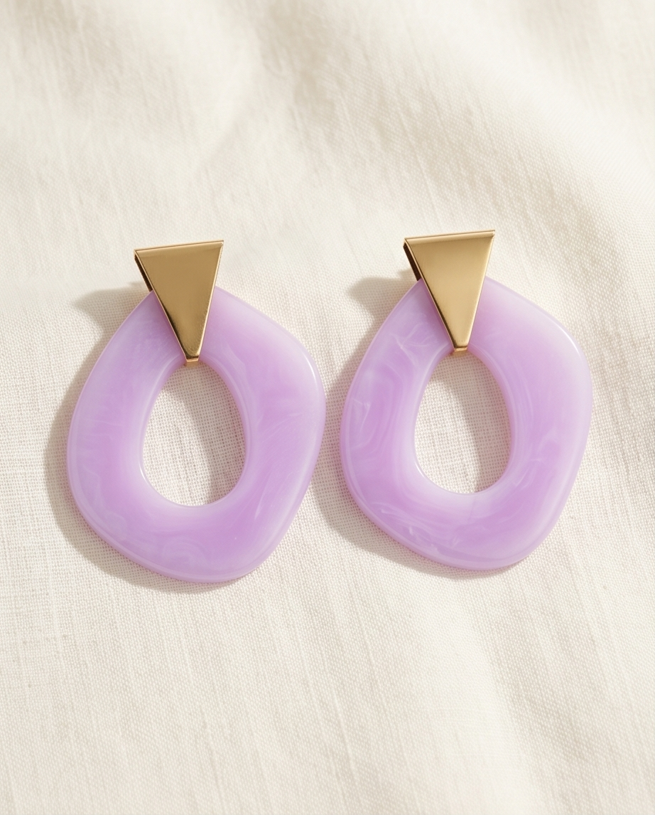 Thalia Lilac Earrings