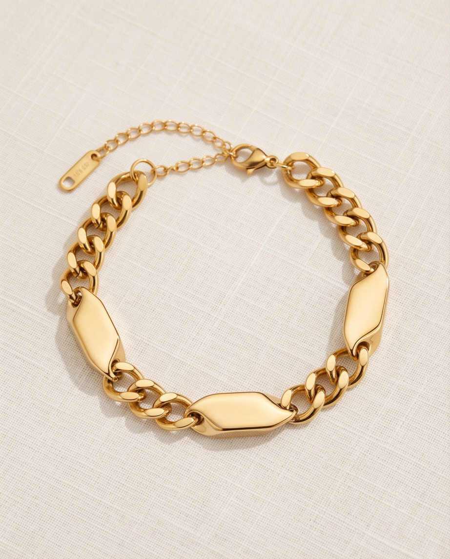 Mai bracelet in gold-plated stainless steel ✨