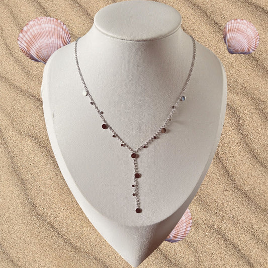 Y Tassel ketting: zilver