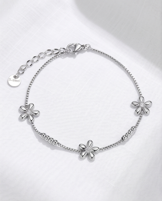 Bracelet Flower en acier inoxydable