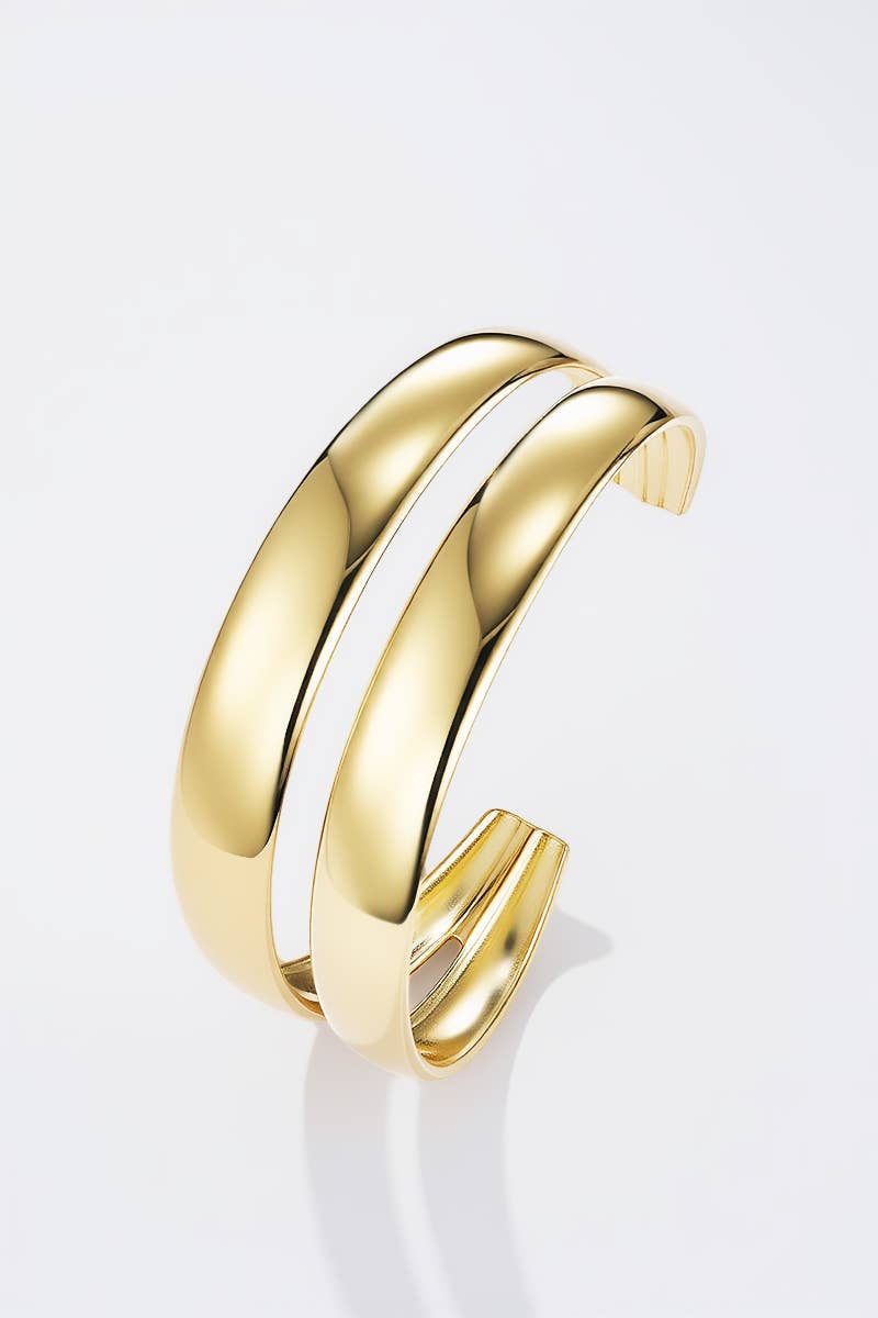 Siera bangle armband: goud