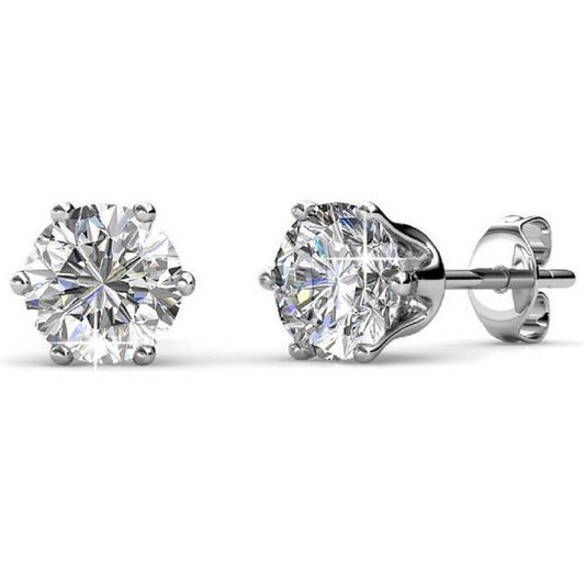 Oorbellen - Zilver en kristal