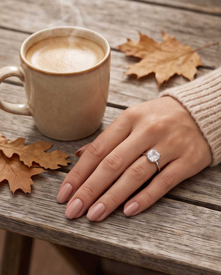 Sélène ring in silver-plated stainless steel