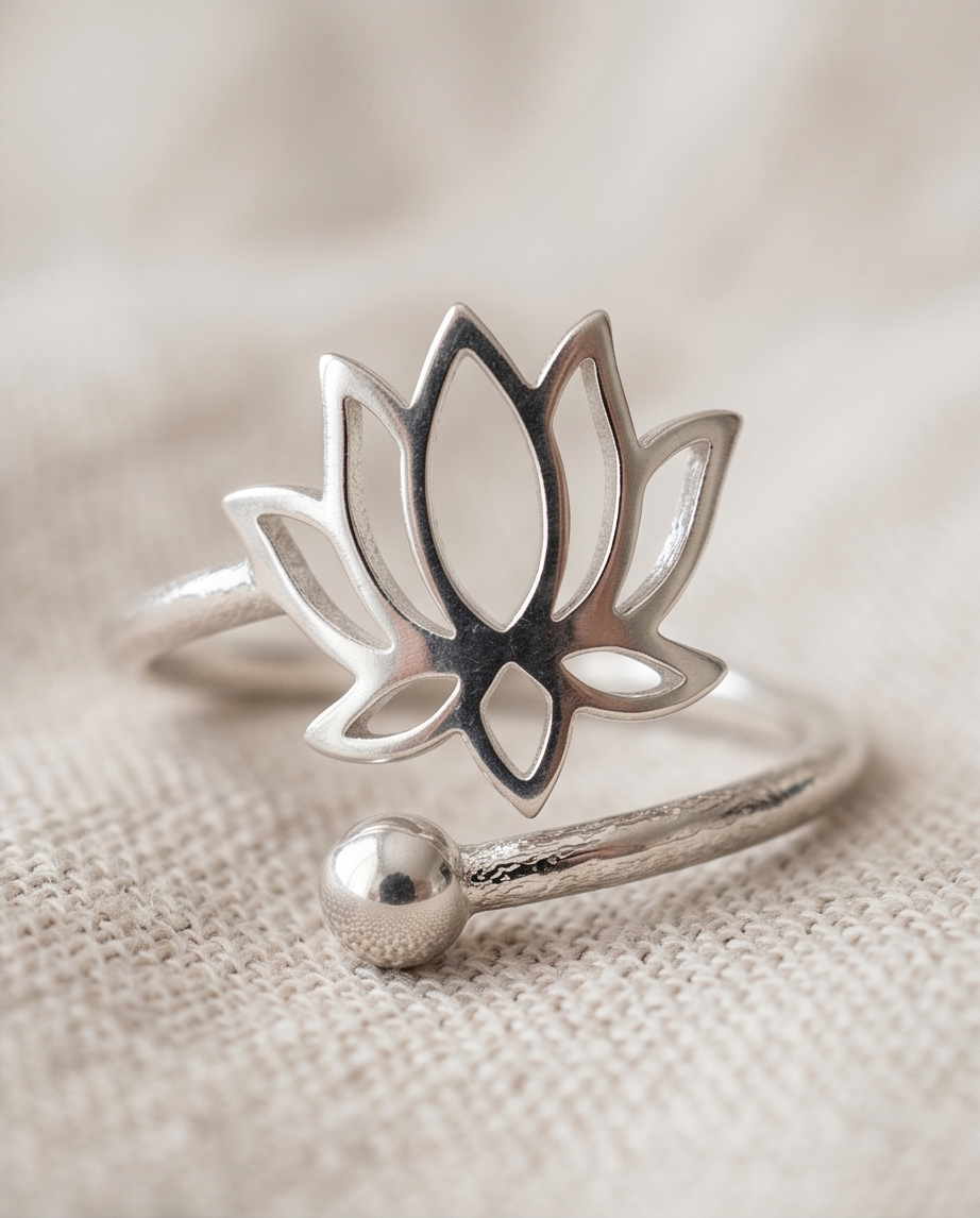 ✨ Bague Lotus – L’élégance inspirée de la nature ✨