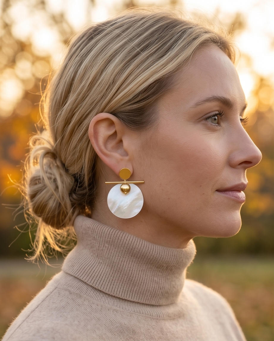 ✨ Boucles Luna – L’élégance minimaliste ✨