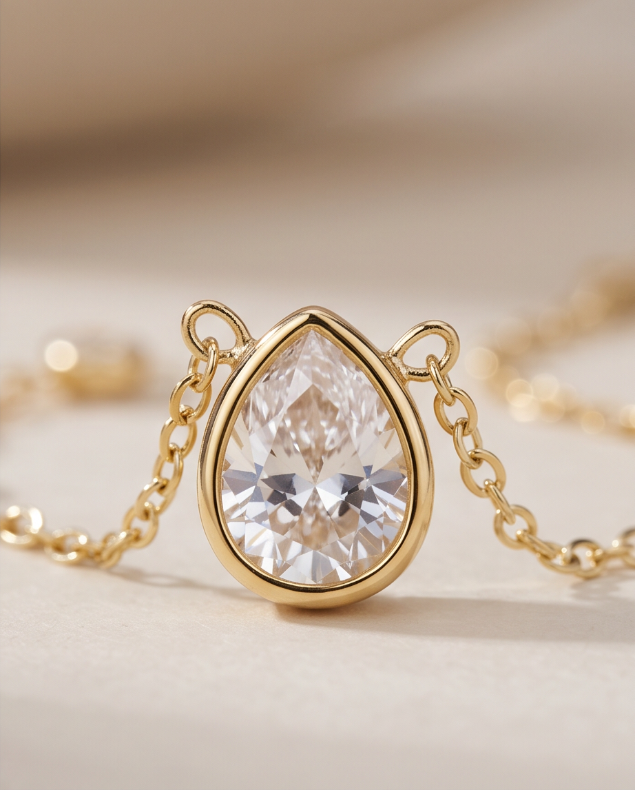 Collier Élise en acier inoxydable – Doré ou Argenté