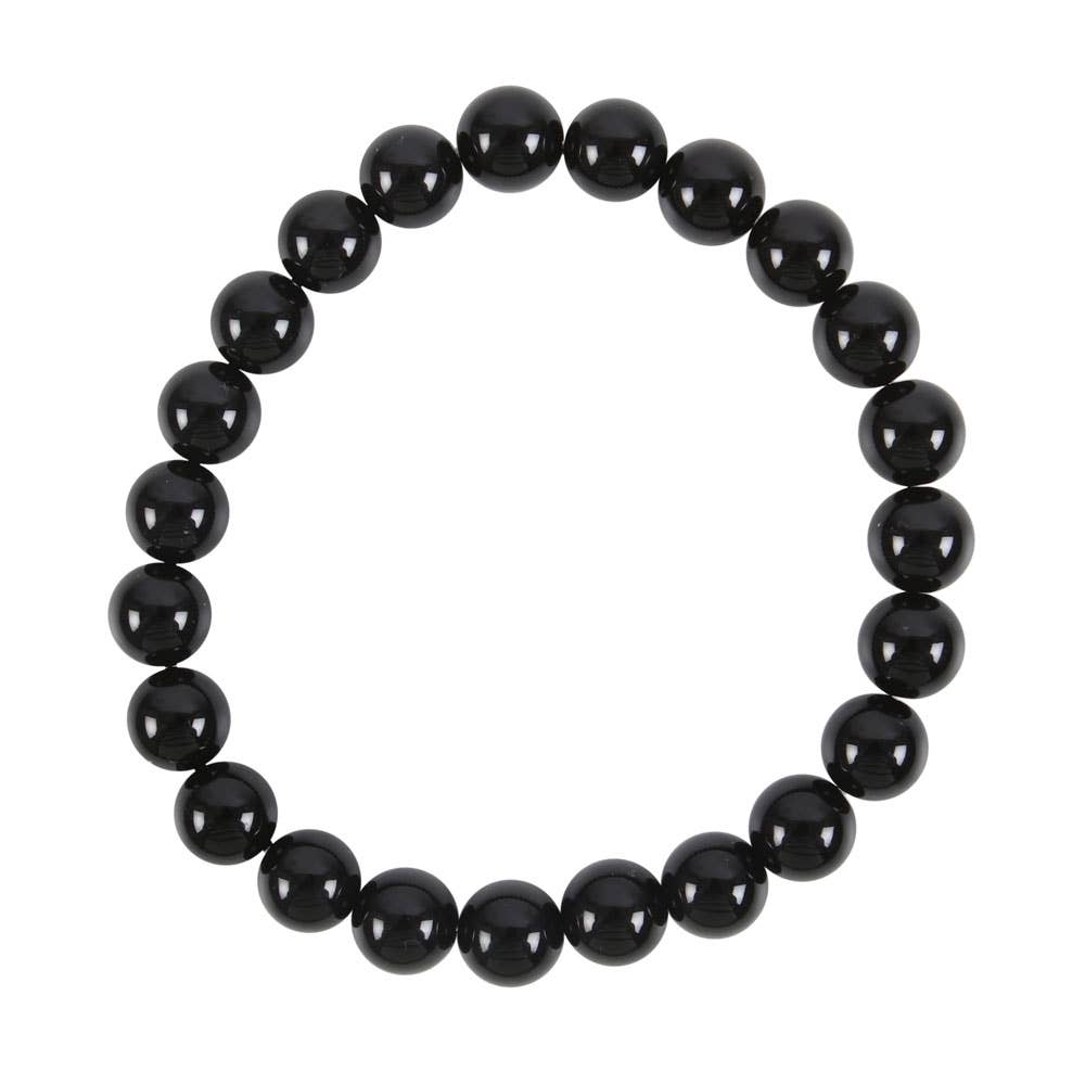 Bracelet en pierres précieuses en cristal d'hématite du chakra racine