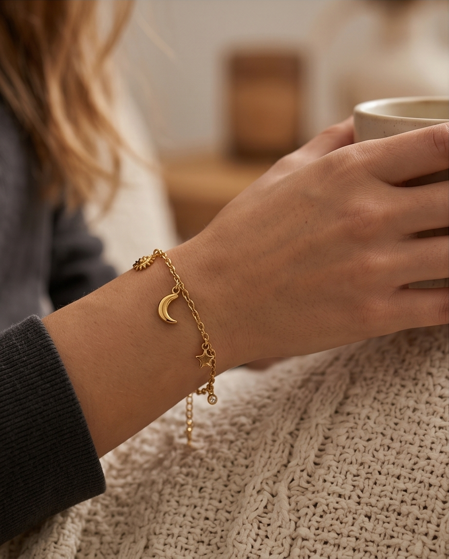 Bracelets Celeste doré acier inoxydable