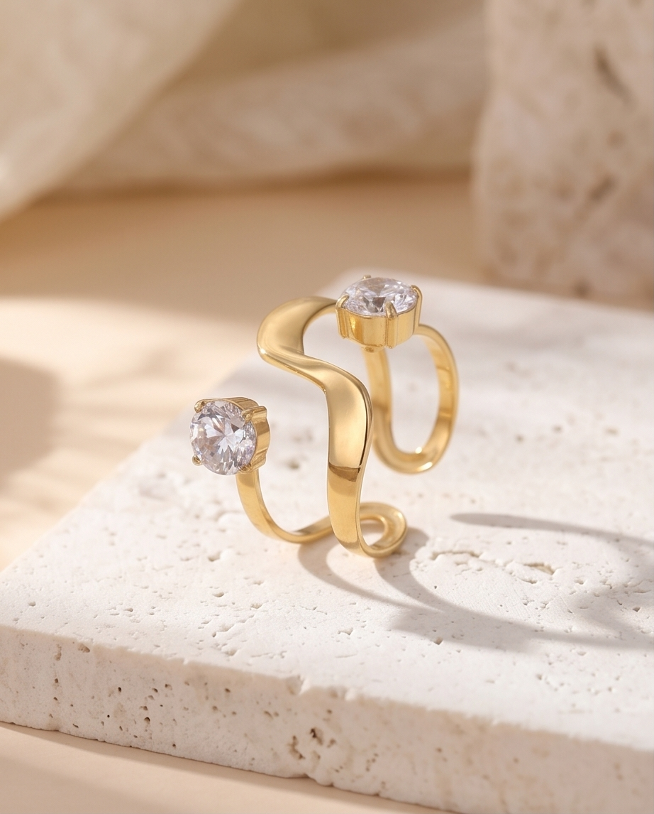 Bague Nina dorée – Simplement irrésistible