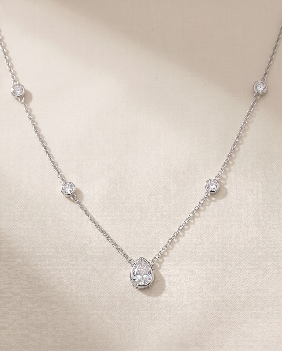 Collier Élise en acier inoxydable – Doré ou Argenté