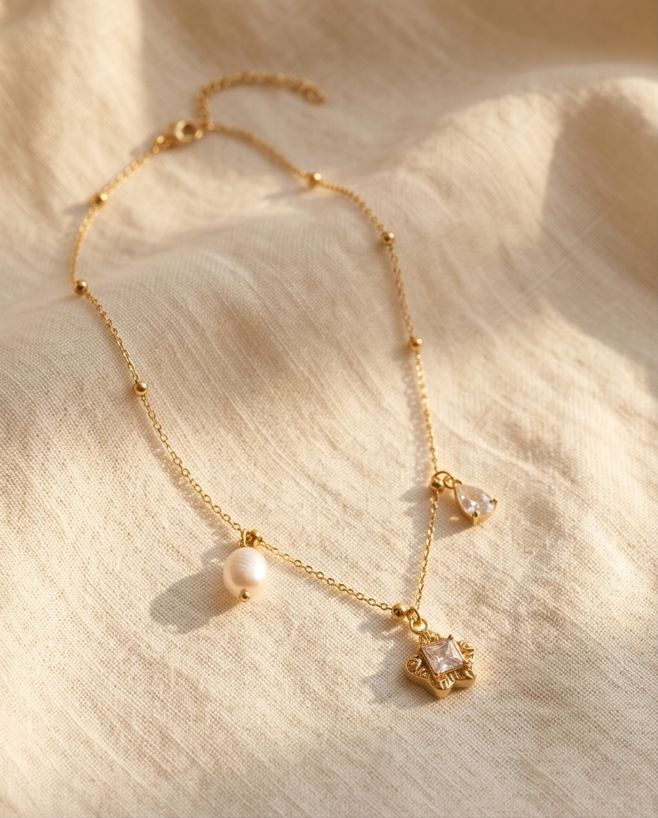 Collier Germaine Doré en Acier Inoxydable ✨💛