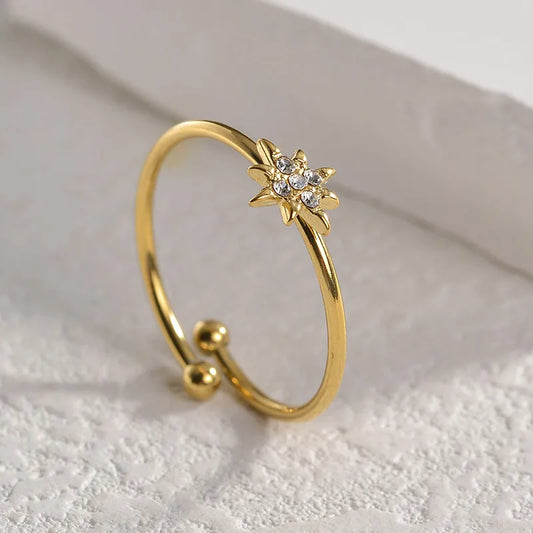 Bague étoile - Élisa: Gold