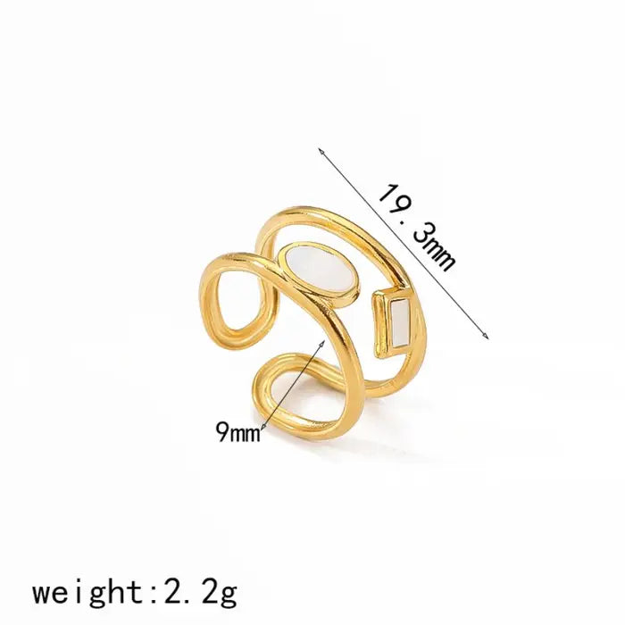 Bague Daisy blanche