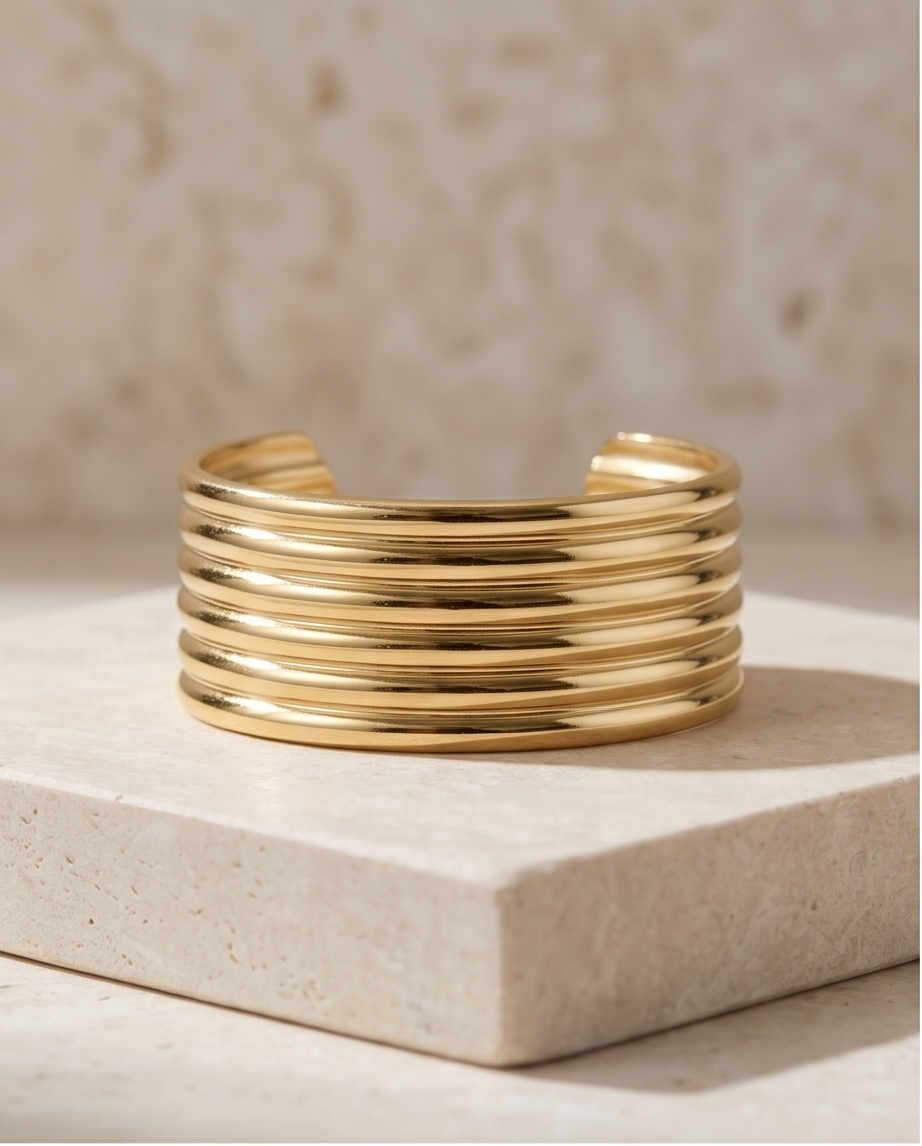 Roestvrijstalen Armband Barbara Goudkleurig ✨💛