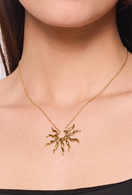 Zonnestraalketting: Goud