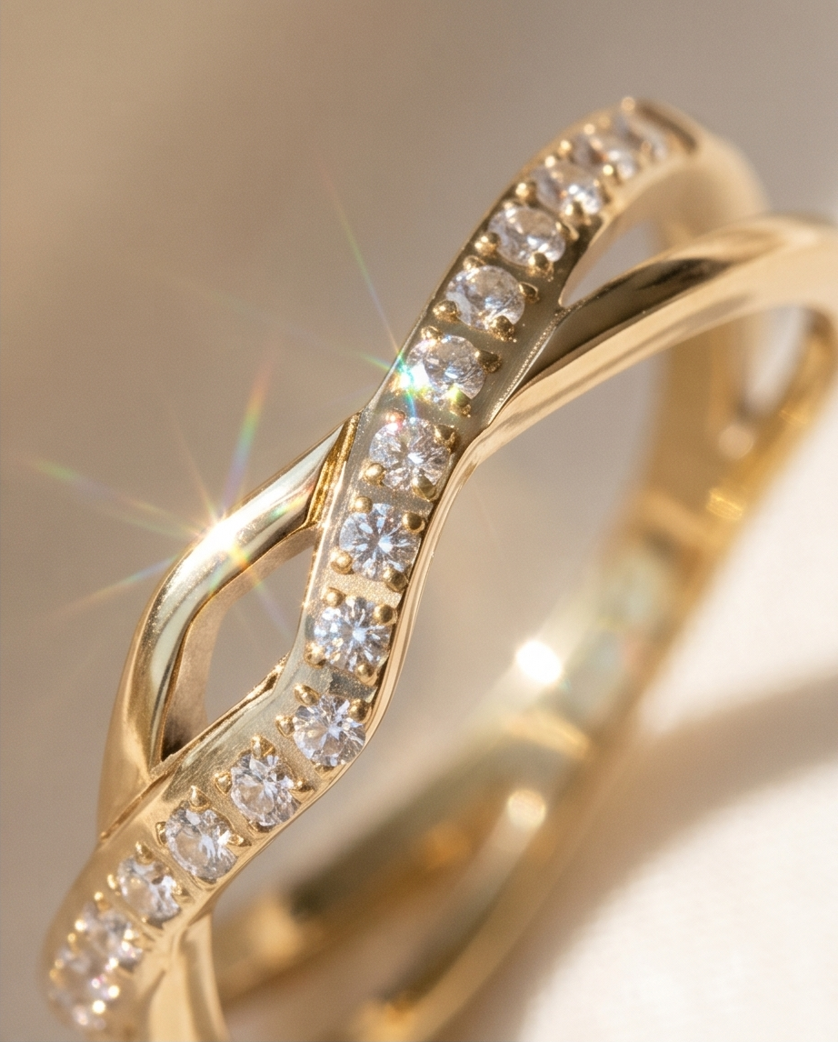 Bague Ally – acier inoxydable (taille 52)