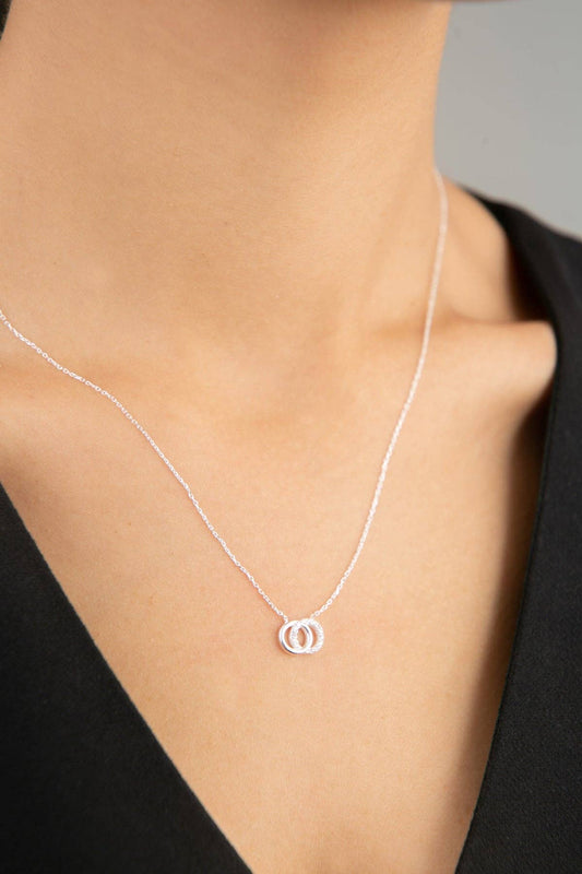 Collier en argent sterling 925 à motif d'infini pour femmes
: OR
