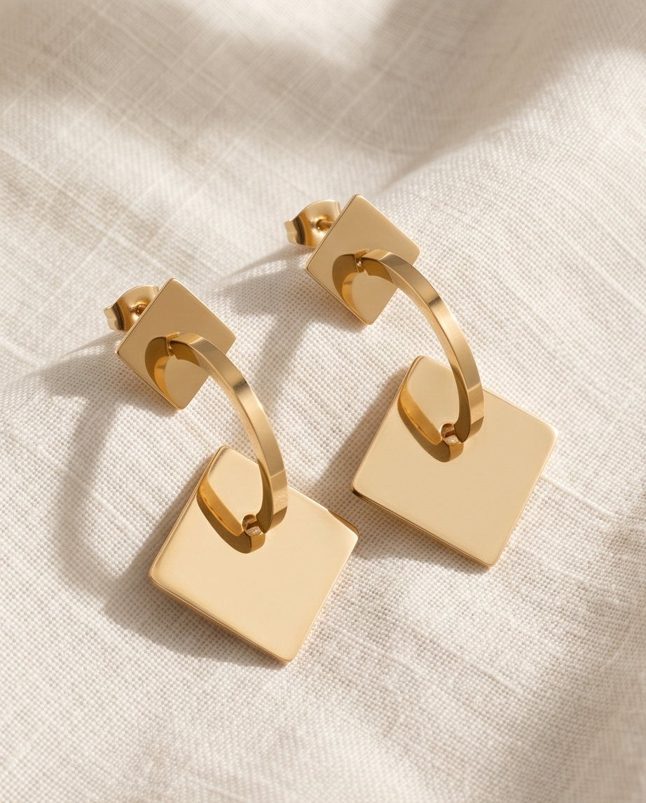 Ari gold earrings – Modern elegance