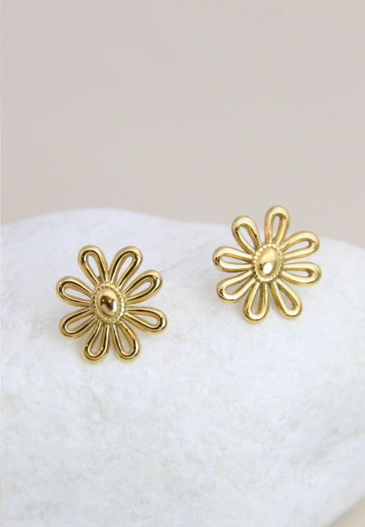 Boucle d’oreille design fleur