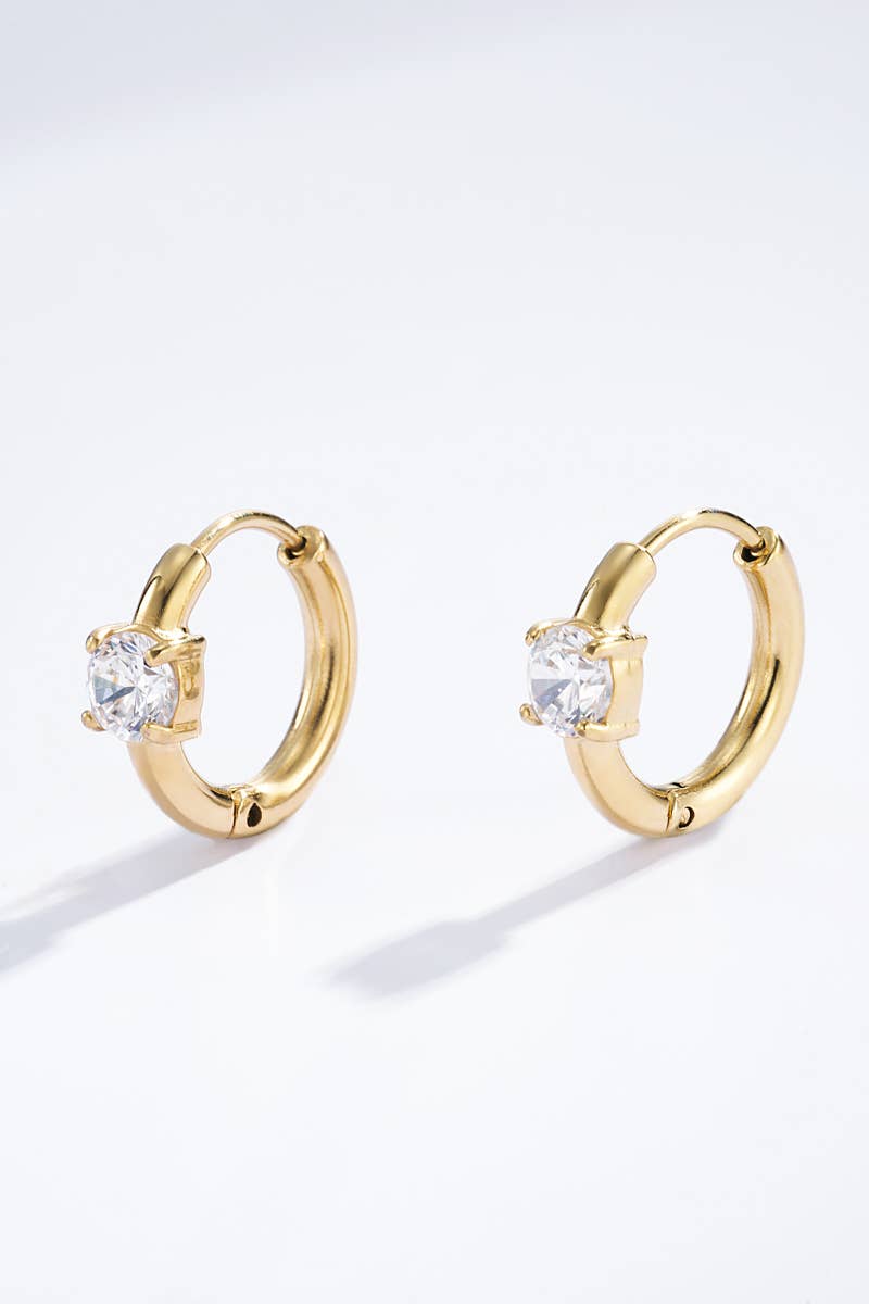Boucles d'oreilles Este : doré
