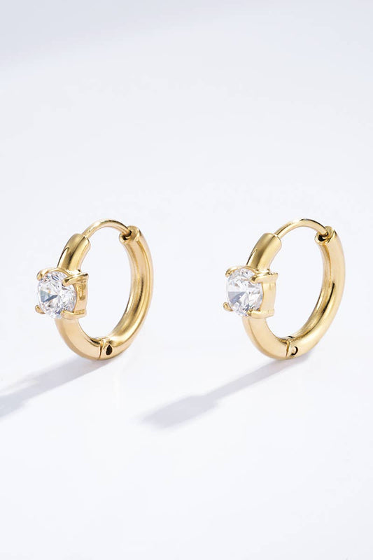 Boucles d'oreilles Este : doré