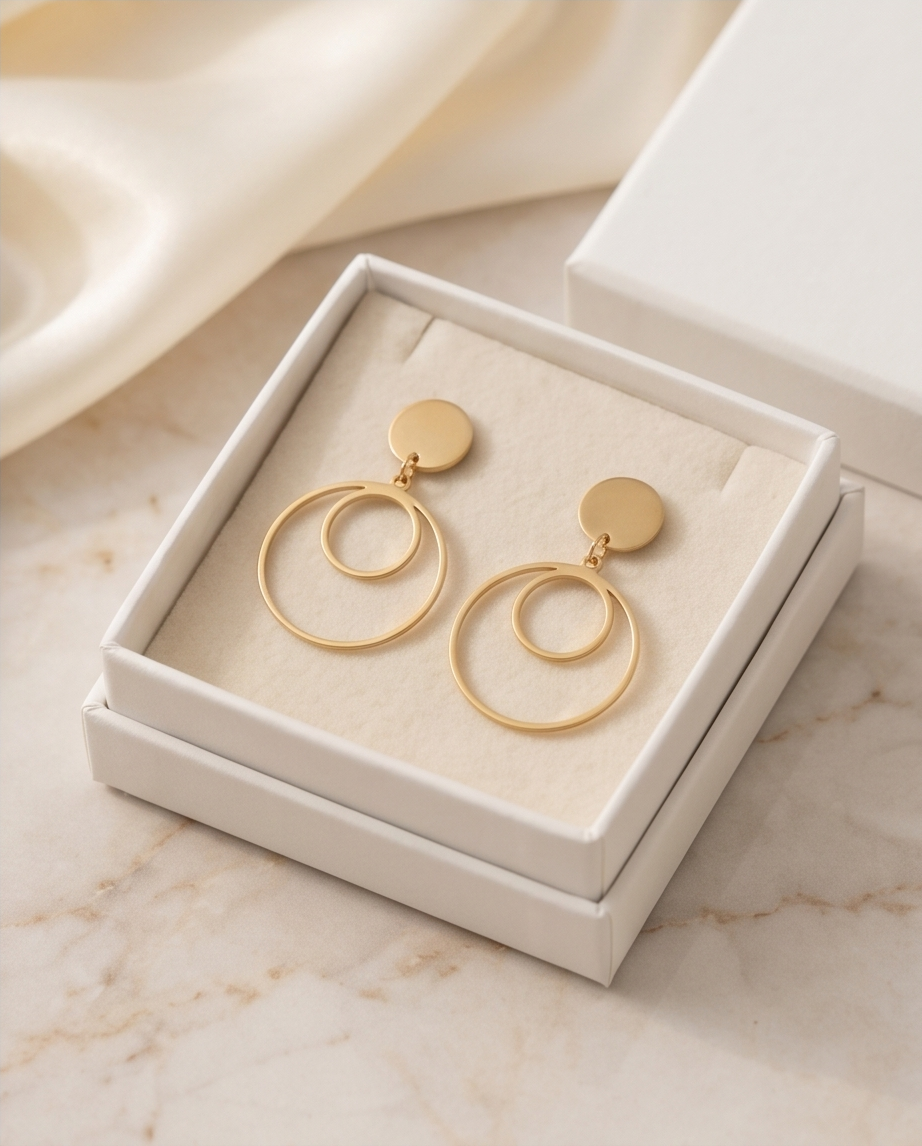 ✨ Boucles Éclipse – L’élégance minimaliste ✨