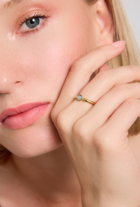 Bague nacré ronde