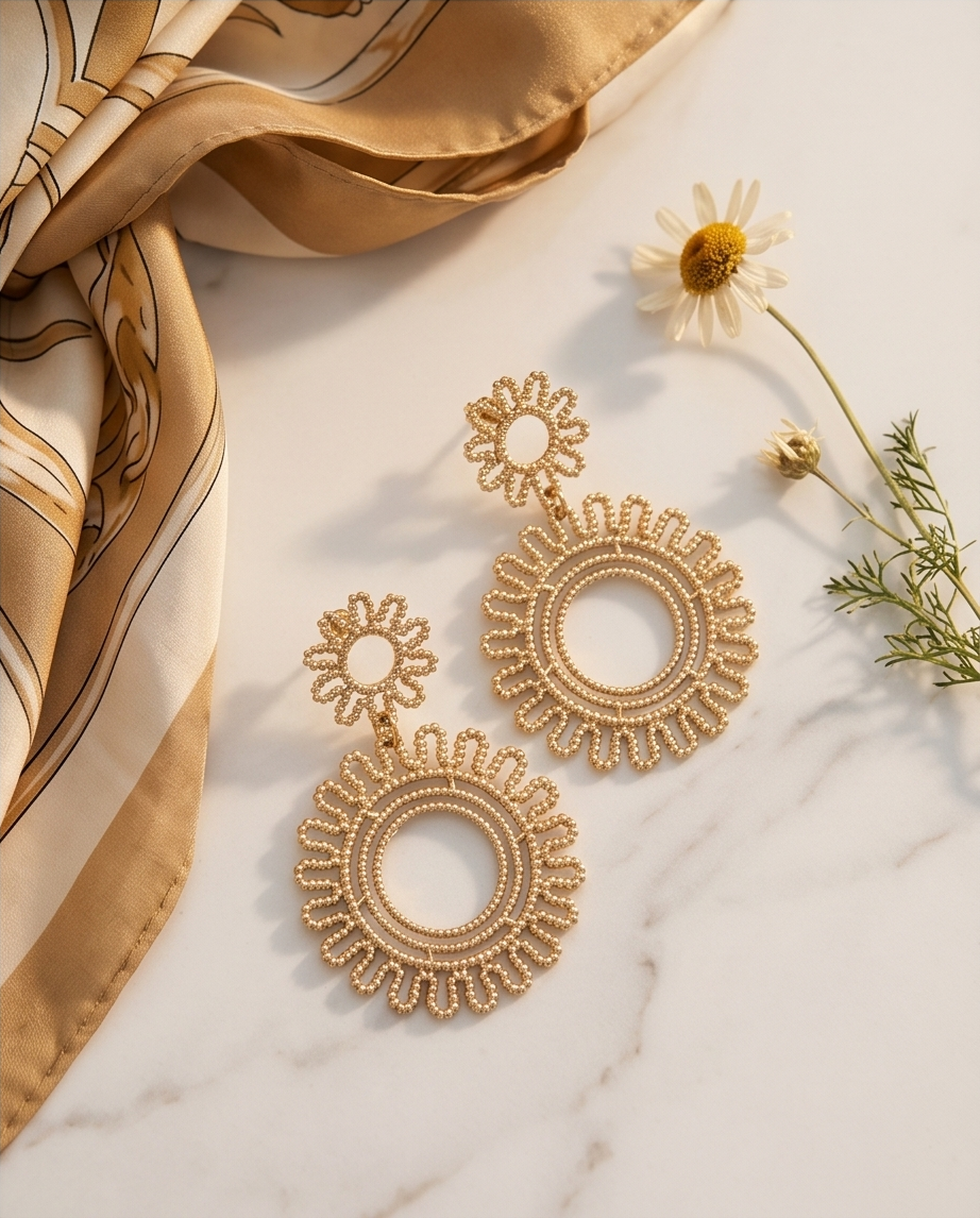 Vintage gold earrings – Timeless charm