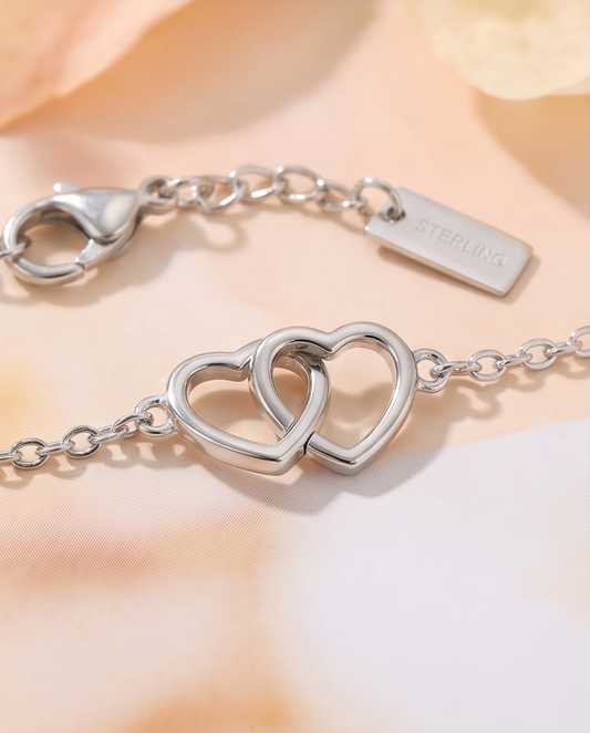 Bracelet Dahlia argenté – Douceur
