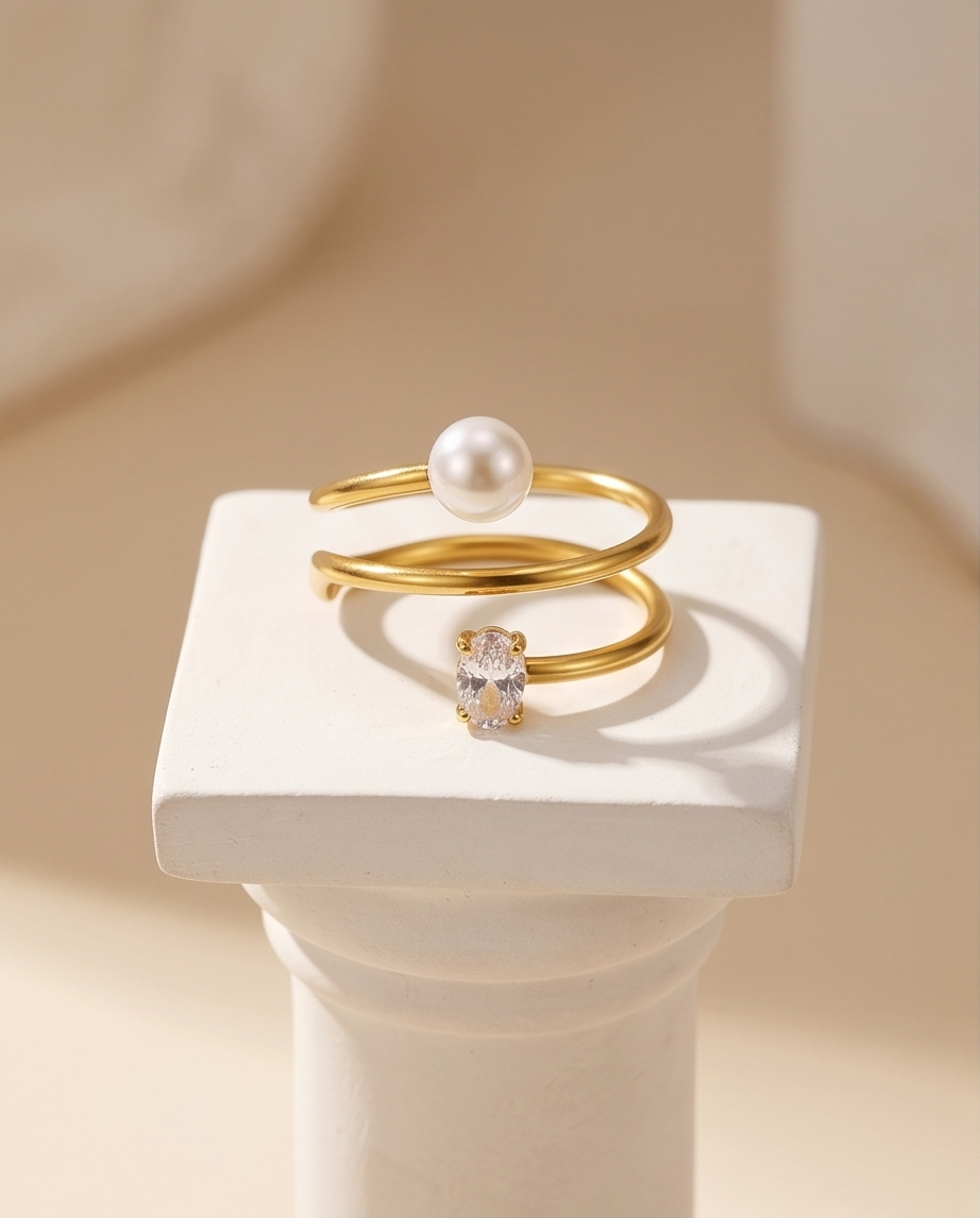 Bague Dodi Dorée en Acier Inoxydable ✨💫